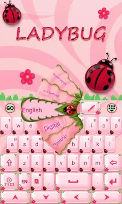 Cute Ladybug GO Keyboard Theme android App screenshot 4