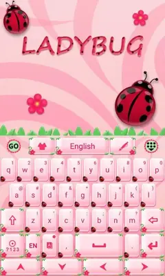 Cute Ladybug GO Keyboard Theme android App screenshot 5